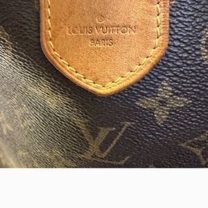 Louis Vuitton Tan and Brown Monogram Shoulder Bag MM